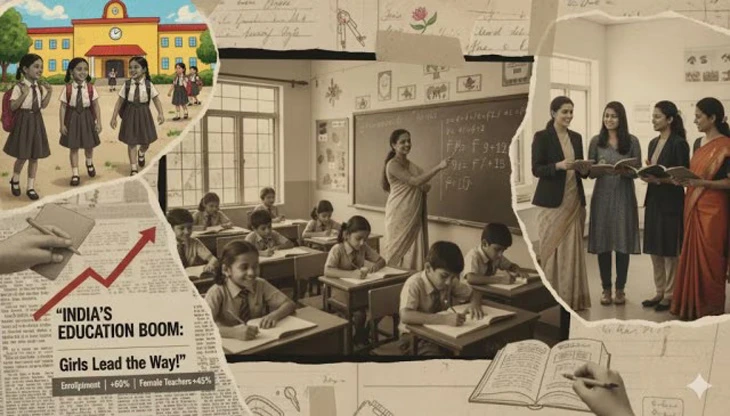 In 2024–25, 97.3% of schools reported girls’ toilets, electricity reached 93.6%, and handwashing facilities touched 95.9% (Representational ImageAI Generated) 