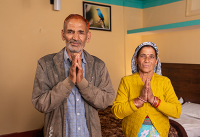 Laxmi Devi and her husband converted spare rooms to a homestay Laxmi Devi and her husband converted spare rooms to a homestay