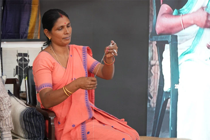 Deepika Kakati at Bharat Tex 2026. Deepika Kakati at Bharat Tex 2026.