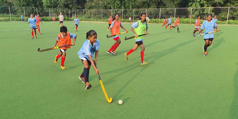 Shruti training with Regional Development Centre (RDC) team in Khunti at an artificial turf developed by CInI under the project Shruti training with Regional Development Centre (RDC) team in Khunti at an artificial turf developed by CInI under the project