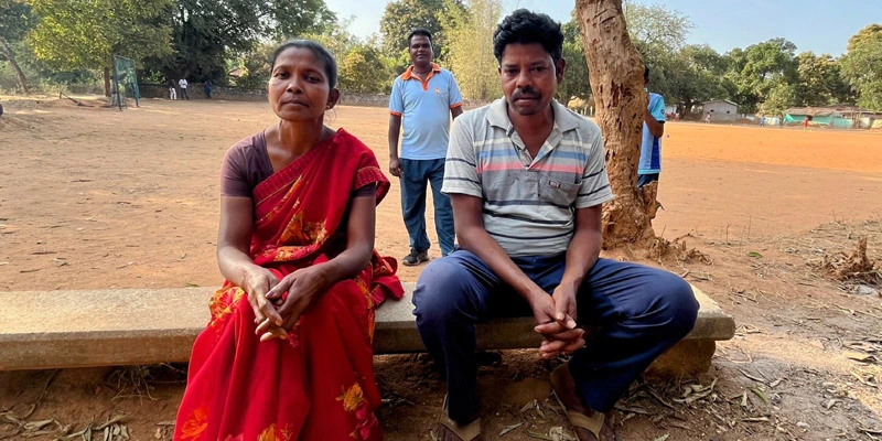 Roshni Bhengra, 33, and Turang Bhengra, 46, with grassroots mentor Hemant Aind (centre), whose early training at the Uyur hockey centre helped shape their daughter Nupur’s journey. Roshni Bhengra, 33, and Turang Bhengra, 46, with grassroots mentor Hemant Aind (centre), whose early training at the Uyur hockey centre helped shape their daughter Nupur’s journey.