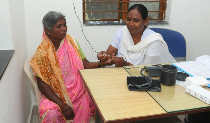Preventive healthcare - regular checks of the elderly help them maintain better health