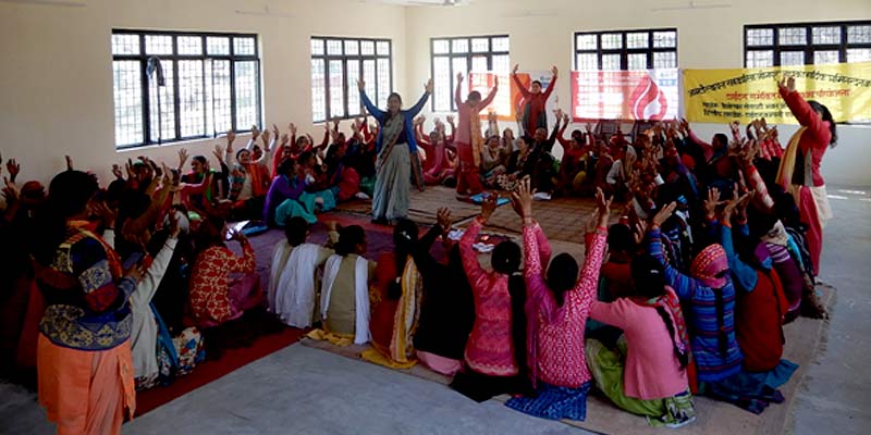 A session on MHM in the Chamba cluster of Tehri district, Uttarakhand A session on MHM in the Chamba cluster of Tehri district, Uttarakhand