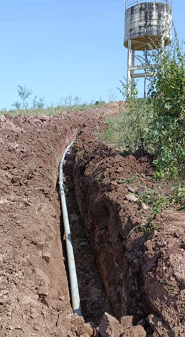 Laying of pipeline in Polisimal village for household tap connections in Gujarat’s Dahod district