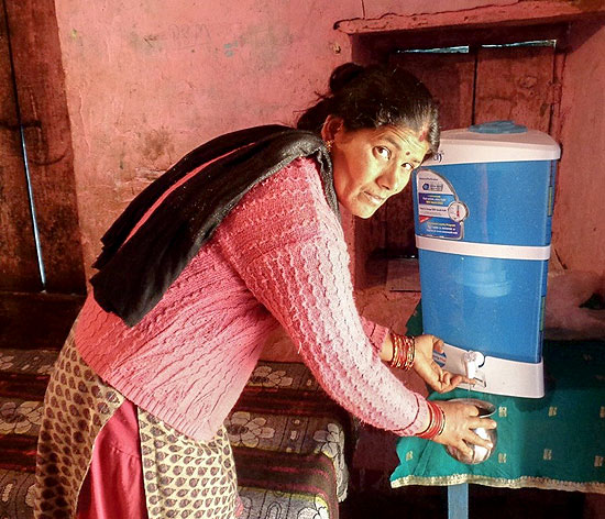 Rekha’s mother installed a water purifier at home,to ensure that Rekha and other family members drink purified water.