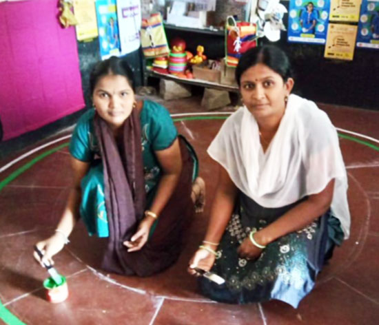 Supervisors and Anganwadi Workers are now taking the initiative to organise ECE activities. Supervisors and Anganwadi Workers are now taking the initiative to organise ECE activities.