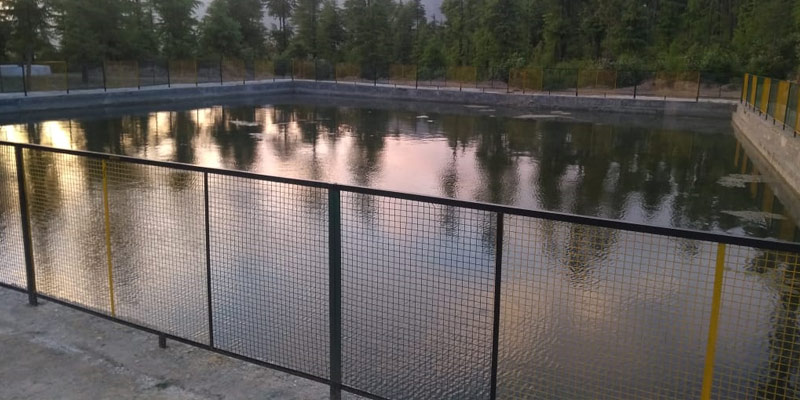 The cool green water of the revived Dayarani lake is a feast for the eyes