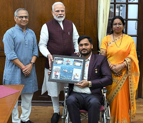 Prime Minister Narendra Modi who met Lohiya recently extended best wishes to him for making our country proud.