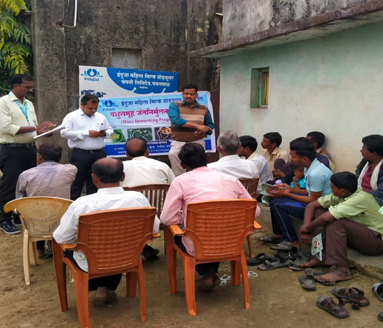 A de-worming awareness camp