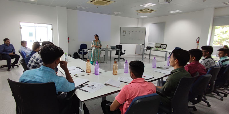 A lecture in progress