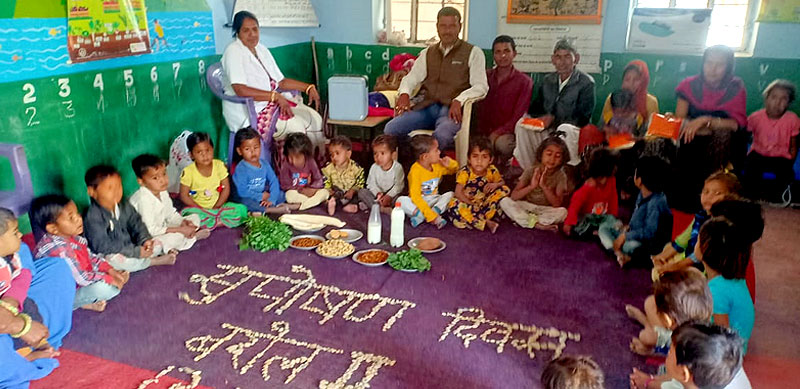 Teaching children the importance of nutrition on Nutrition Day