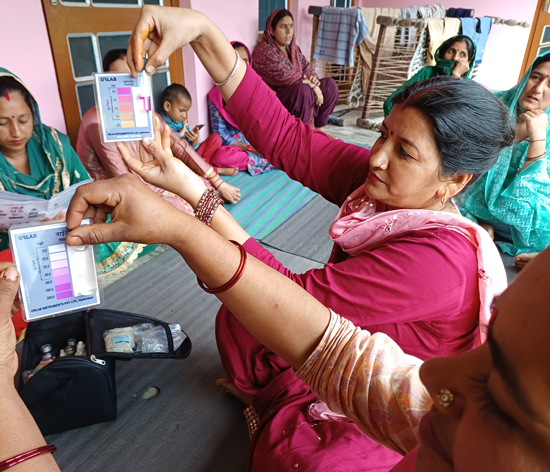 The field testing kits are improving the quality of life in Mehnat village The field testing kits are improving the quality of life in Mehnat village