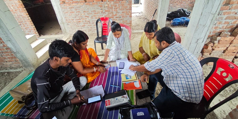 On-site Training - Dallegaon Panchayat, Thakurganj Block, Kishanganj