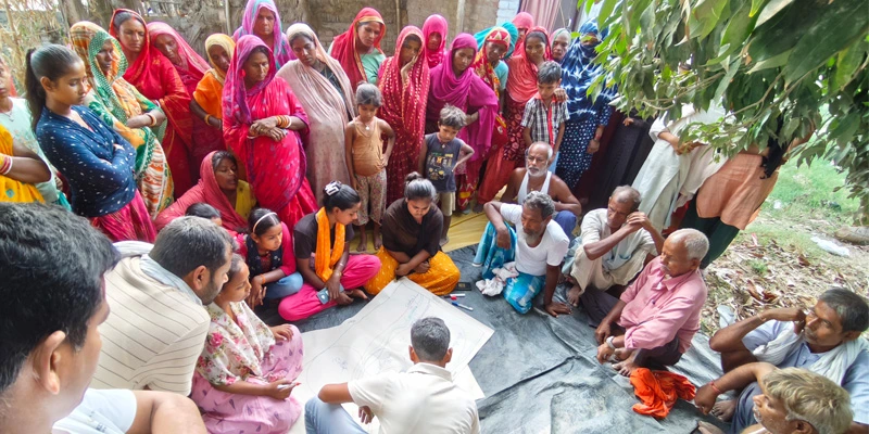 Focussed group discussions at Kansar Panchayat, Sitamarhi