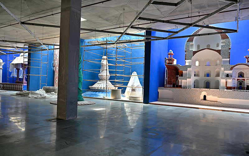 View of the conservation gallery, part of Humayun’s Tomb Site Museum