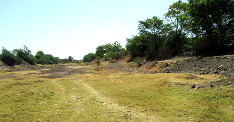 Kasari nala site before the intervention
