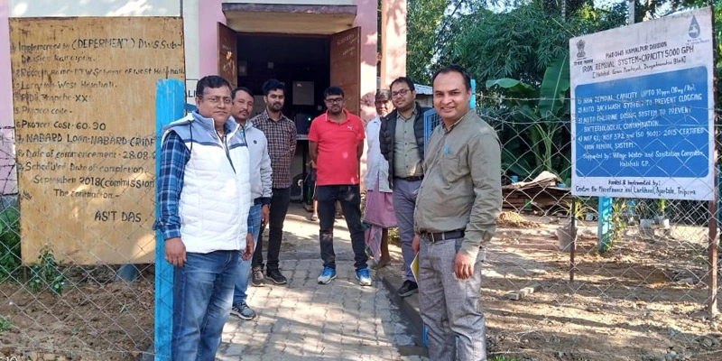 Officials from the DWS and CML teams conduct a site visit to monitor and evaluate the performance of the IRP.