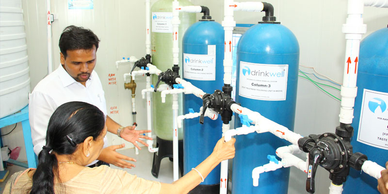 The Drikwell team introducing the technology to Smt Anandiben Patel