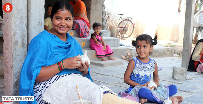 Lakshmi now trains younger women in taking up the craft, shaping a new generation of toy-makers who live on to tell the story of Kondapalli toys. Lakshmi now trains younger women in taking up the craft, shaping a new generation of toy-makers who live on to tell the story of Kondapalli toys.