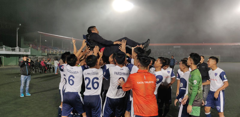 Champions of the 2019-20 U15 Mizoram League at Aizawl