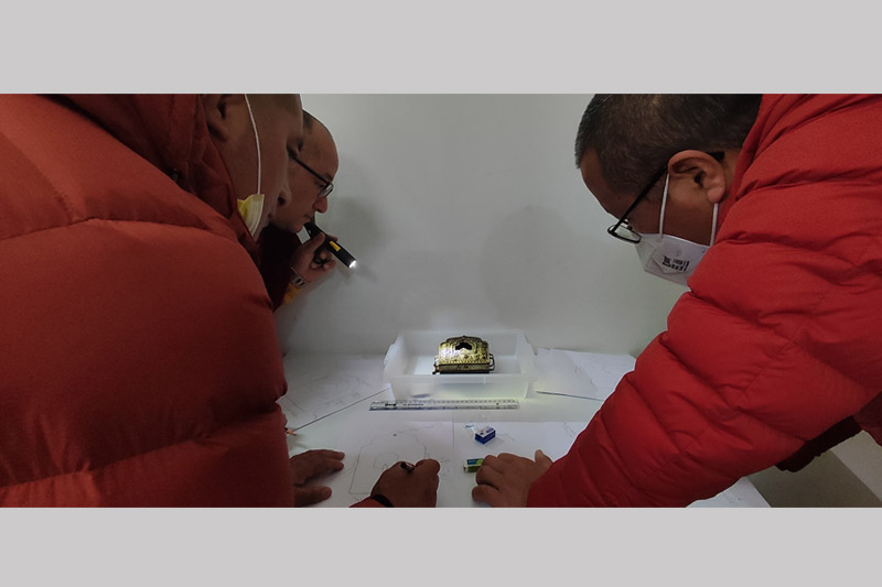 Participants undertaking condition assessment of objects