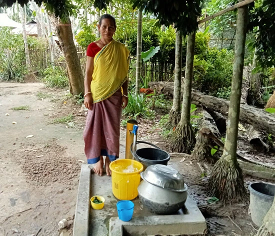 Minarani Debbarma, a local resident, shares her experience of improved access to clean water since the IRP installation.