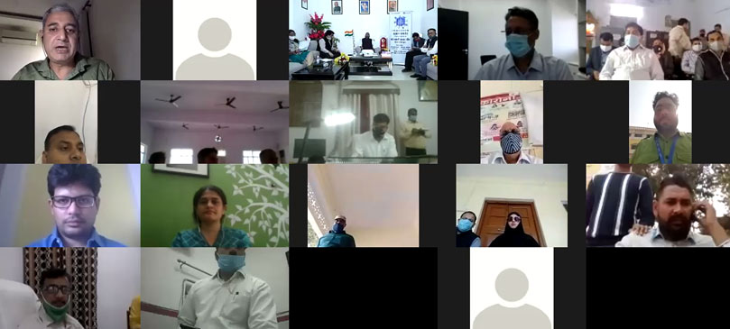 Participants at the virtual launch of the Tata Trusts’ Mission Gaurav Programme
