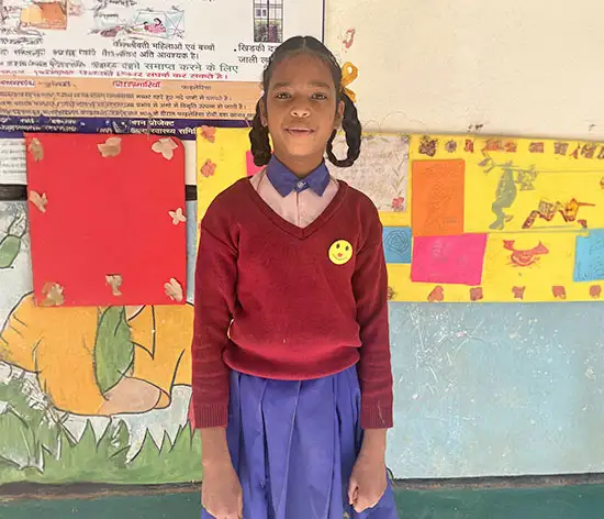 Nilima Sanga, 12, is the School ‘Prime Minister’