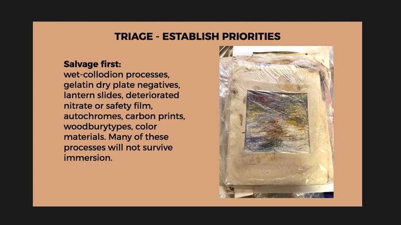 Lecture by Luisa Casella, photographs conservator, on disaster management for photographic collections