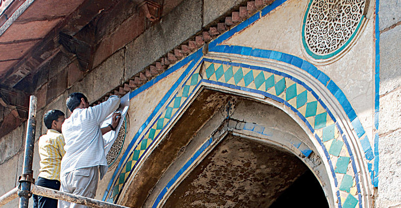 The restored Humayun's Tomb in all its splendour