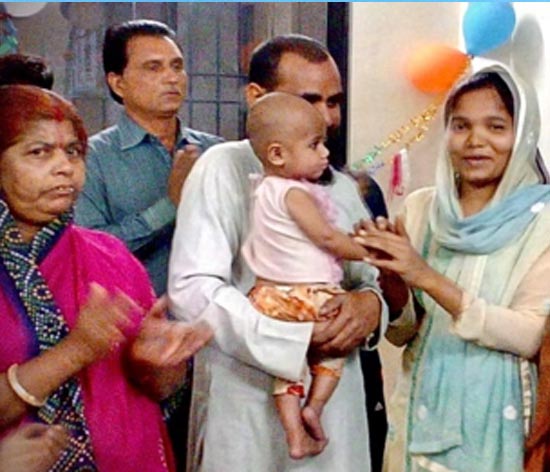 A happy day for the Ansaris when they can leave the shelter – they can now live a life of dignity