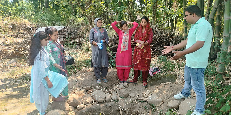 Awareness session on soak pits, Buhla Panjala village, of Kangra district, Himachal Pradesh