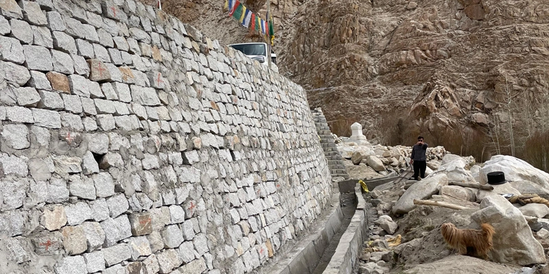 Diversion-based irrigation canal at Kungyam