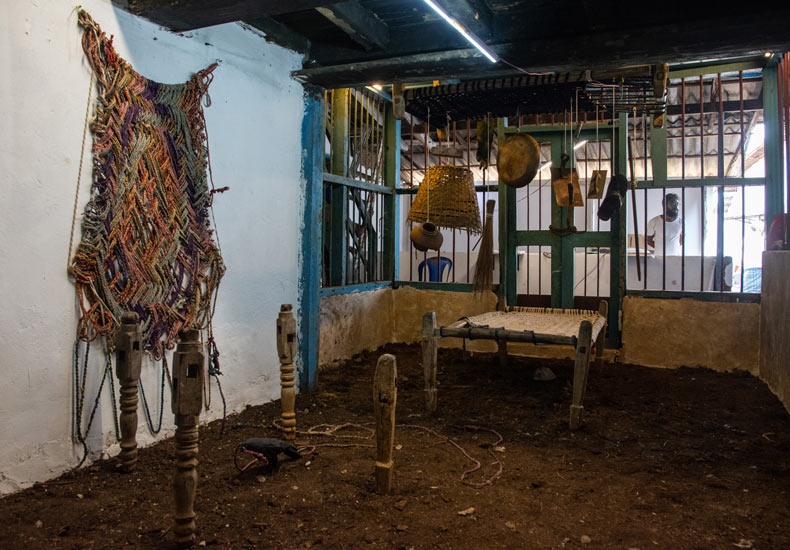 Pori (Anthathi); installation view; Krishna Murthy KV (College of Fine Arts, Chitrakala Parishath, Bengaluru); part of Buoyant Landscapes curated by Amshu Chukki.