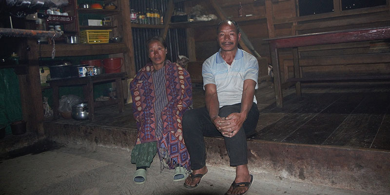 Chollen Chang and his wife at home