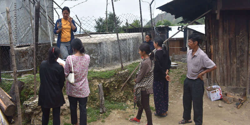 WQT members conducting a sanitary inspection