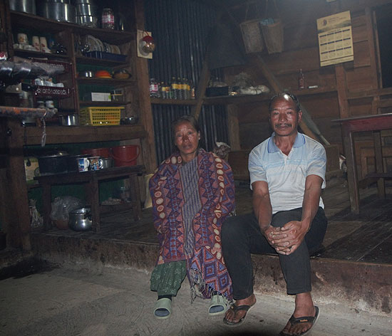 Chollen Chang and his wife at home
