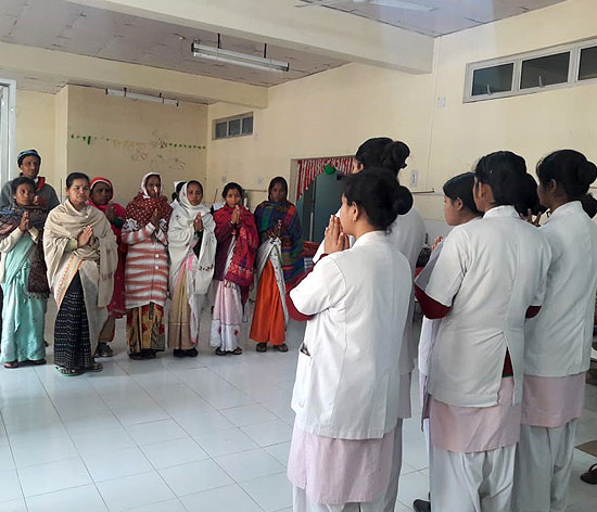 A meditation session at the PCU A meditation session at the PCU