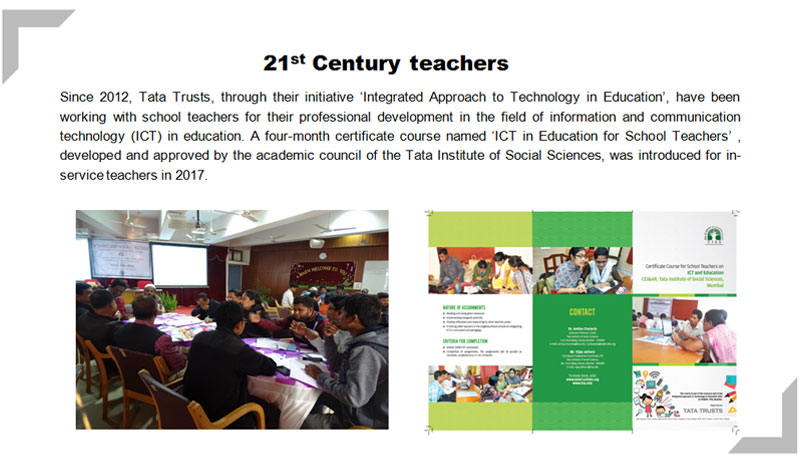 Tata Trusts' Integrated Approach to Technology in Education initiative
