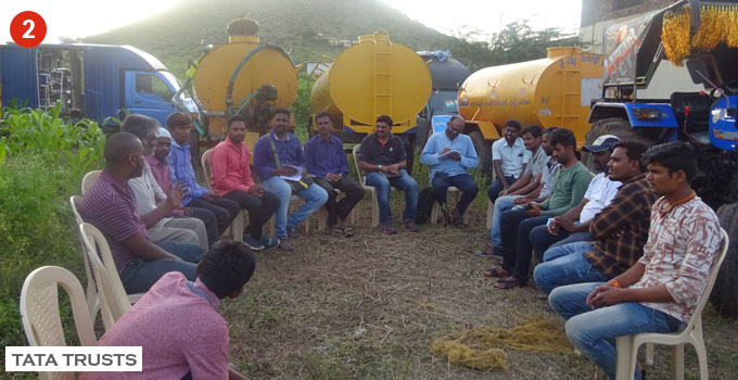 Only three of the 14 talukas in Belgaum district were accessible. The response team identified purified potable water and family relief kits as the most essential necessities in this flood-ravaged area. Two proposals were prepared and submitted to the district administration, which was approved by the Deputy Commissioner, Belagavi District. The response team then worked closely with the district and taluk administrations, to allay community apprehension and mobilise government and local support. Only three of the 14 talukas in Belgaum district were accessible. The response team identified purified potable water and family relief kits as the most essential necessities in this flood-ravaged area. Two proposals were prepared and submitted to the district administration, which was approved by the Deputy Commissioner, Belagavi District. The response team then worked closely with the district and taluk administrations, to allay community apprehension and mobilise government and local support.