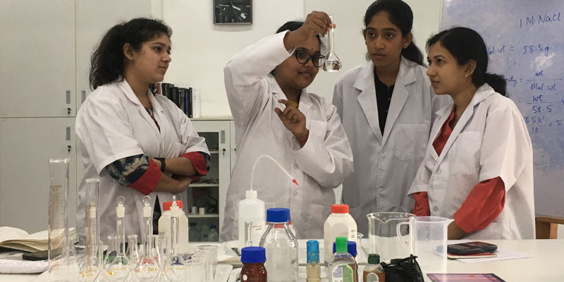 Chemistry session underway