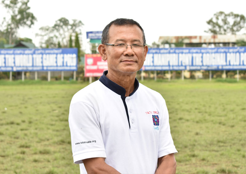Maisnam Khelendro, a veteran polo player, is the head coach of the Grassroots Development of Women’s Polo in Manipur programme