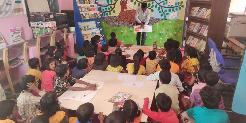 Community libraries in rural Karnataka have been redesigned to make them more accessible to children