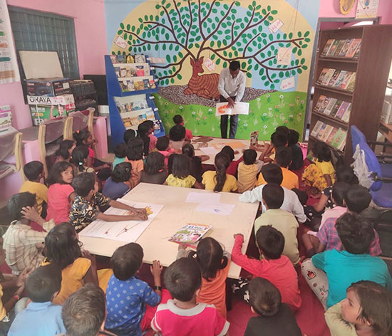 Community libraries in rural Karnataka have been redesigned to make them more accessible to children Community libraries in rural Karnataka have been redesigned to make them more accessible to children