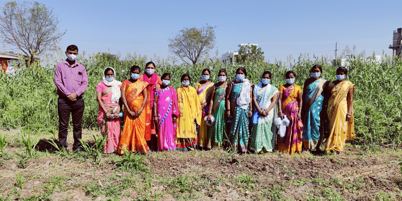 Exposure visit to fodder plot in Mukindpur village of Ner block of Yavatmal district