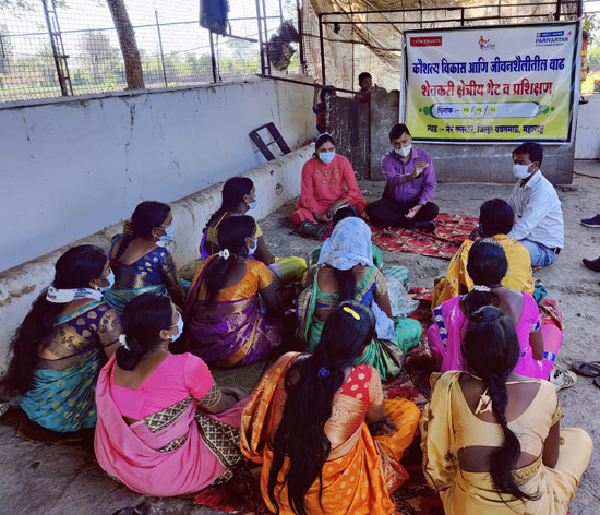 Capacity building training for SHG members in Mukindpur village of Ner block in Yavatmal district Capacity building training for SHG members in Mukindpur village of Ner block in Yavatmal district