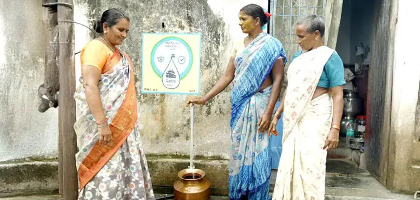 A functional tap connection in a Karnataka village brings dignity, ease, and better health.