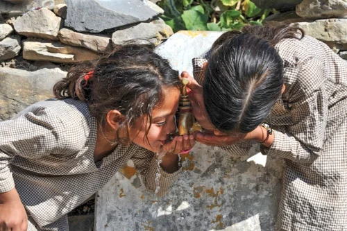 To improve universal equitable access to safe, assured & adequate water and improved sanitation & hygiene services. illustration