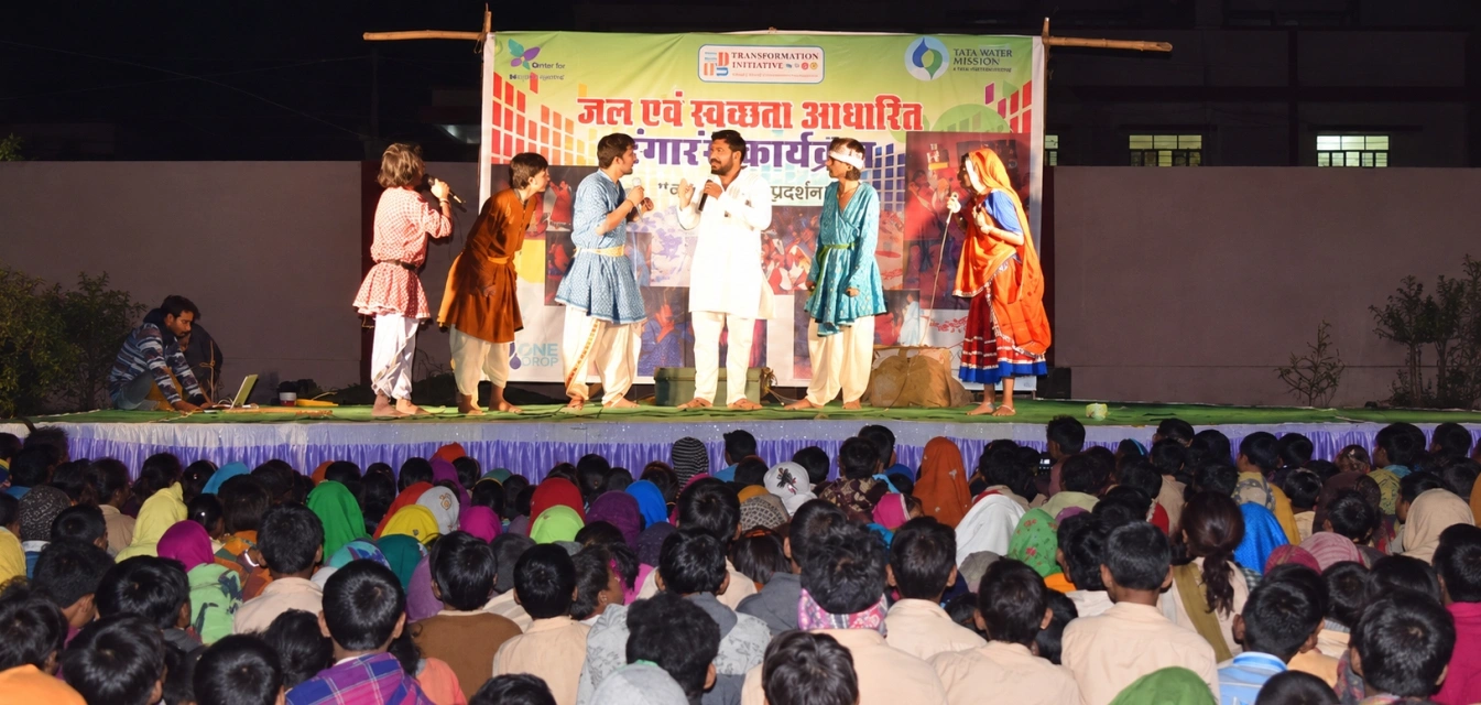 Performers on stage at one of the multi-disciplinary shows organised under the 'Hum Samajhdar' campaign