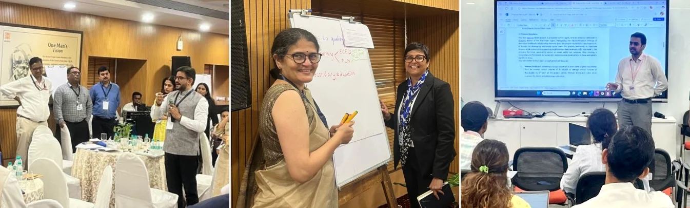 Tata Trusts colleagues participating in workplace learning activities
